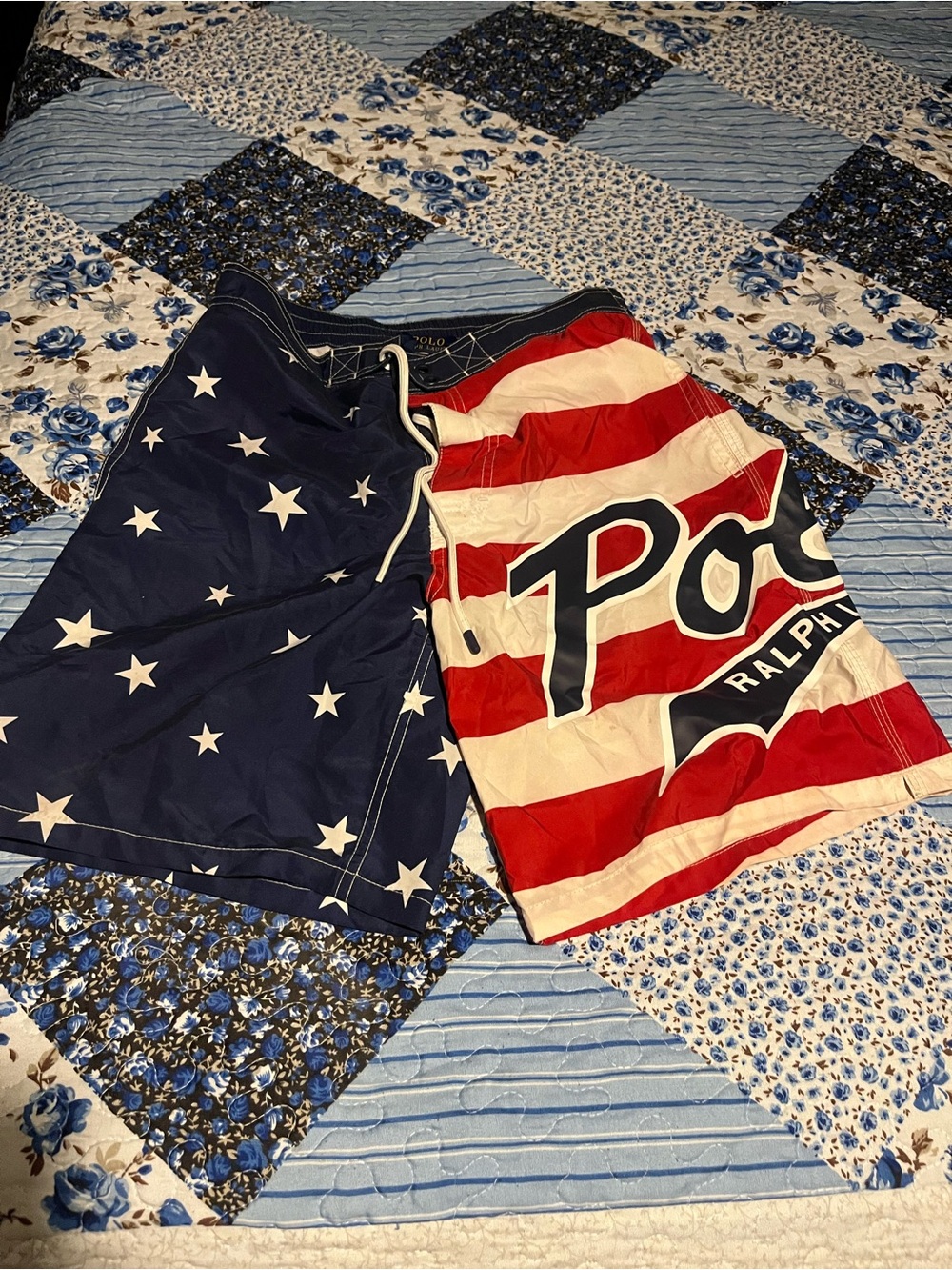 Ralph Lauren Polo American Flag Swimming Trunks